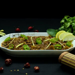 Qeema (Potatoes or Peas)